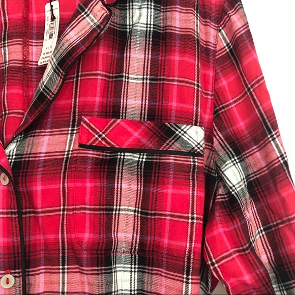 ❌SOLD❌Victoria’s Secret Plaid Pajama Shorts Romper - Picture 3 of 6